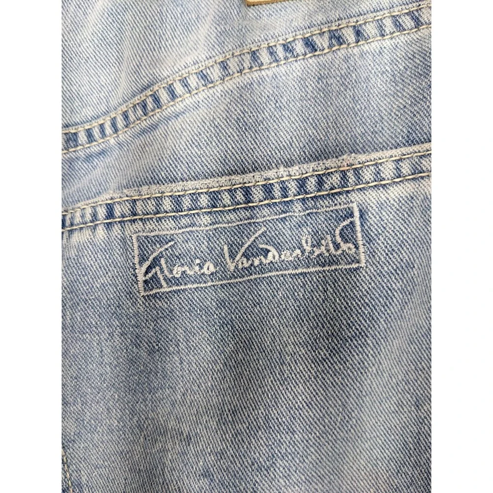 Gloria Vanderbilt Christian Siriano Wide Leg Short Denim‎ Mom Jeans 31/12
